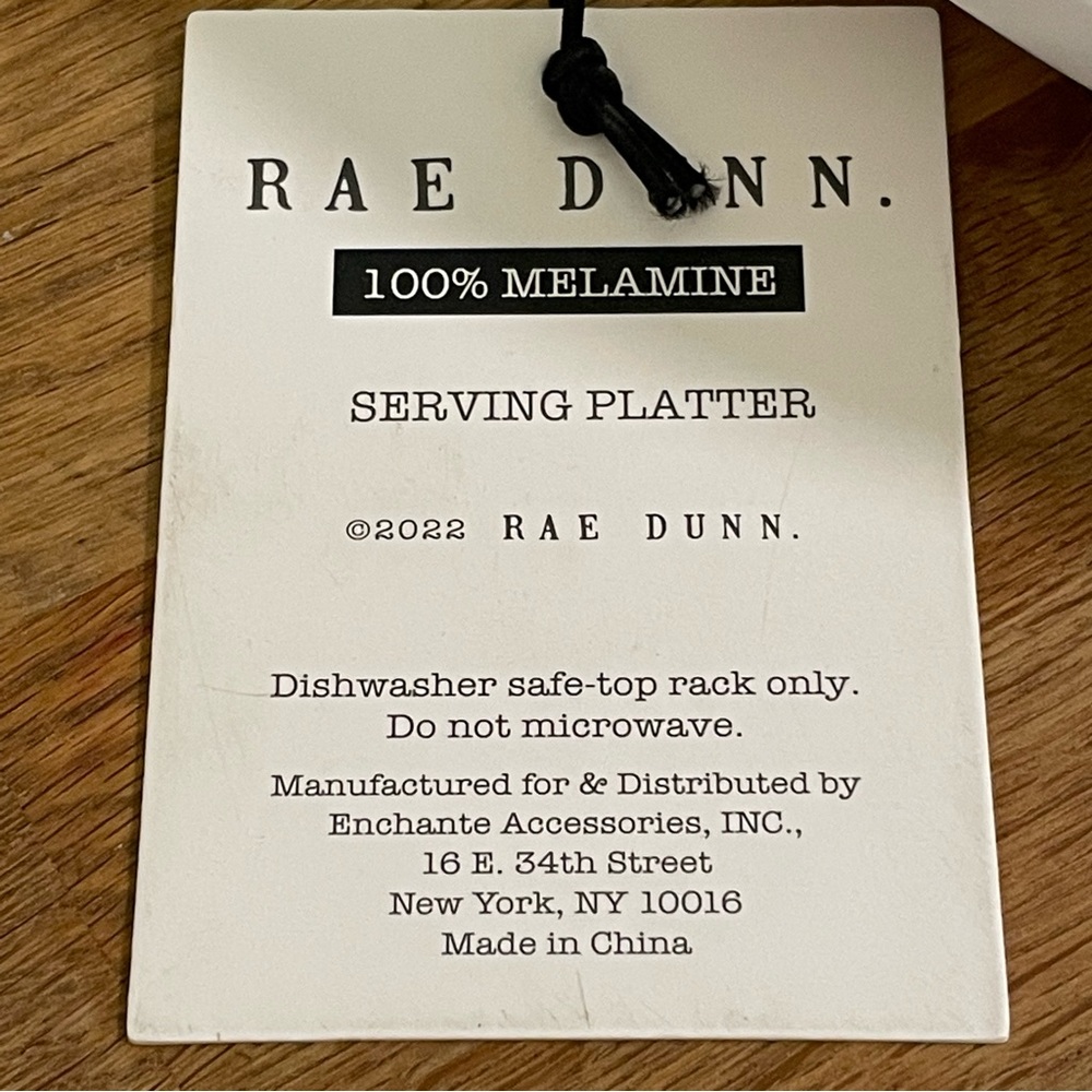 SOLD NEW Rae Dunn Melamine Serving Tray - Picture 5 of 5